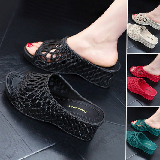 Women's Comfort Platform Wedge Cutout Sandal