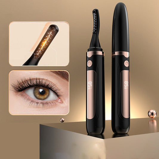 Portable Heated Electric Eyelash Curler with Display