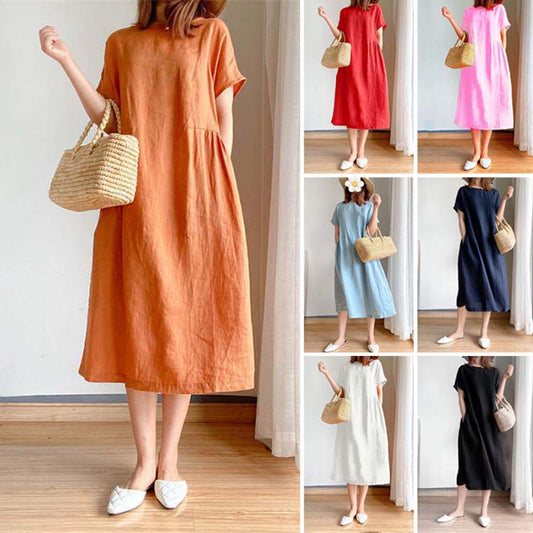 【🔥 Letnia gorąca modelka 🔥】Luźna sukienka w stylu casual M-4XL