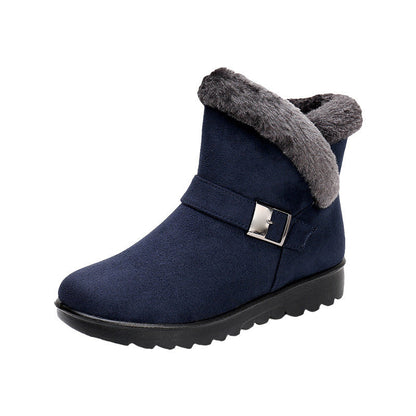 Plush-Lined Snow Boots with Soft Anti-Slip Sole