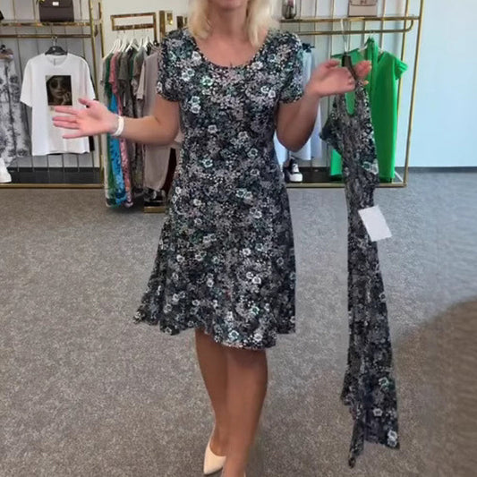 💐Damskie sukienki casual z kwiatowym nadrukiem