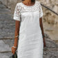 Women’s Casual Lace Round Neck Dress