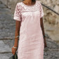 Women’s Casual Lace Round Neck Dress
