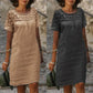 Women’s Casual Lace Round Neck Dress