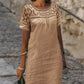 Women’s Casual Lace Round Neck Dress